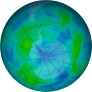 Antarctic ozone map for 2023-03-25